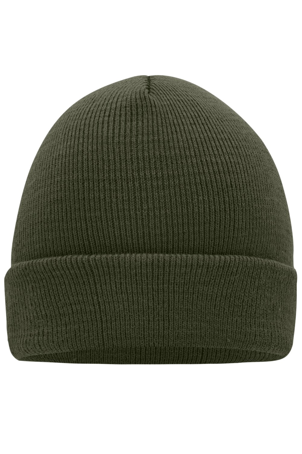 Daiber Knitted Cap in Olive – Vorderansicht