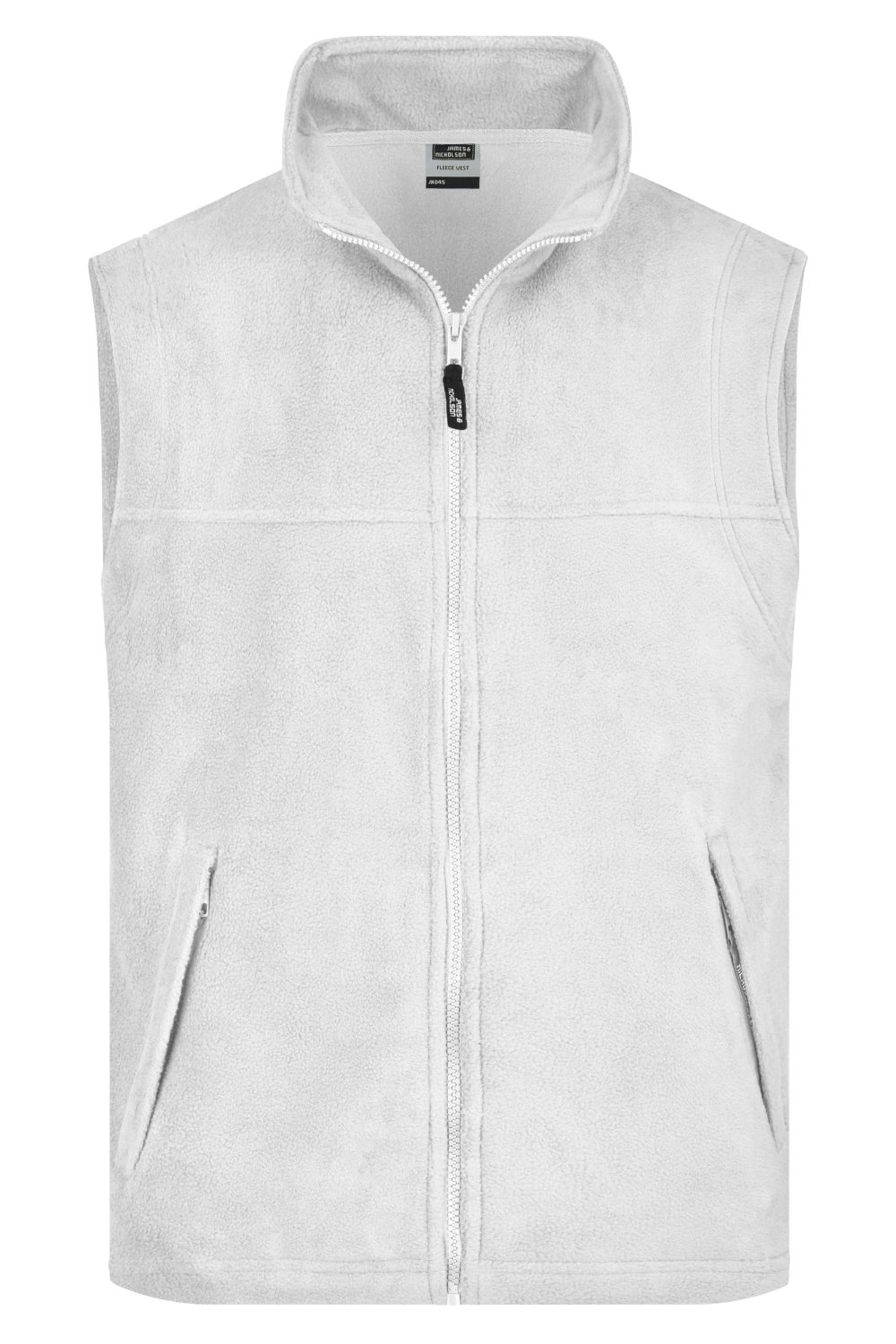 Daiber Fleece Vest in White – Vorderansicht