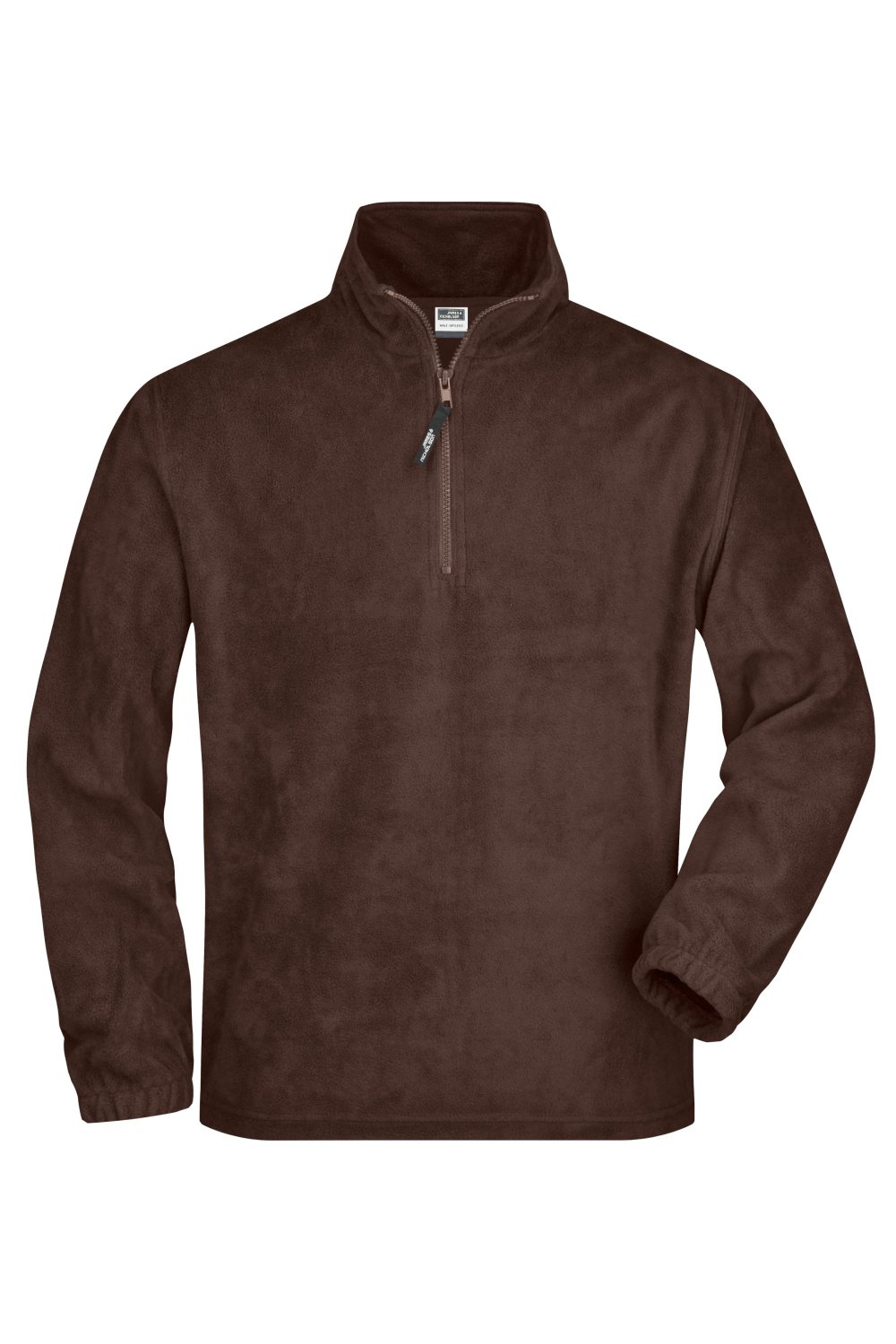 Daiber Half-Zip Fleece in Brown – Vorderansicht