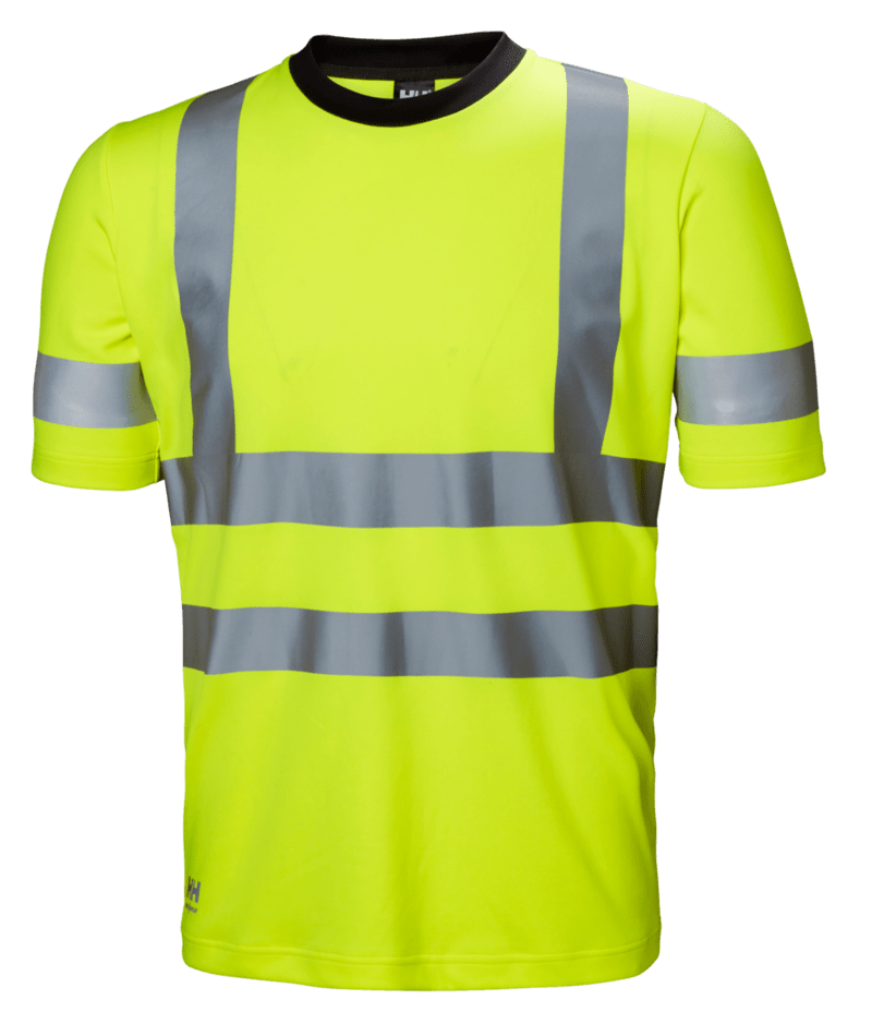 Helly Hansen Workwear ADDVIS T-SHIRT in Gelb – Vorderansicht