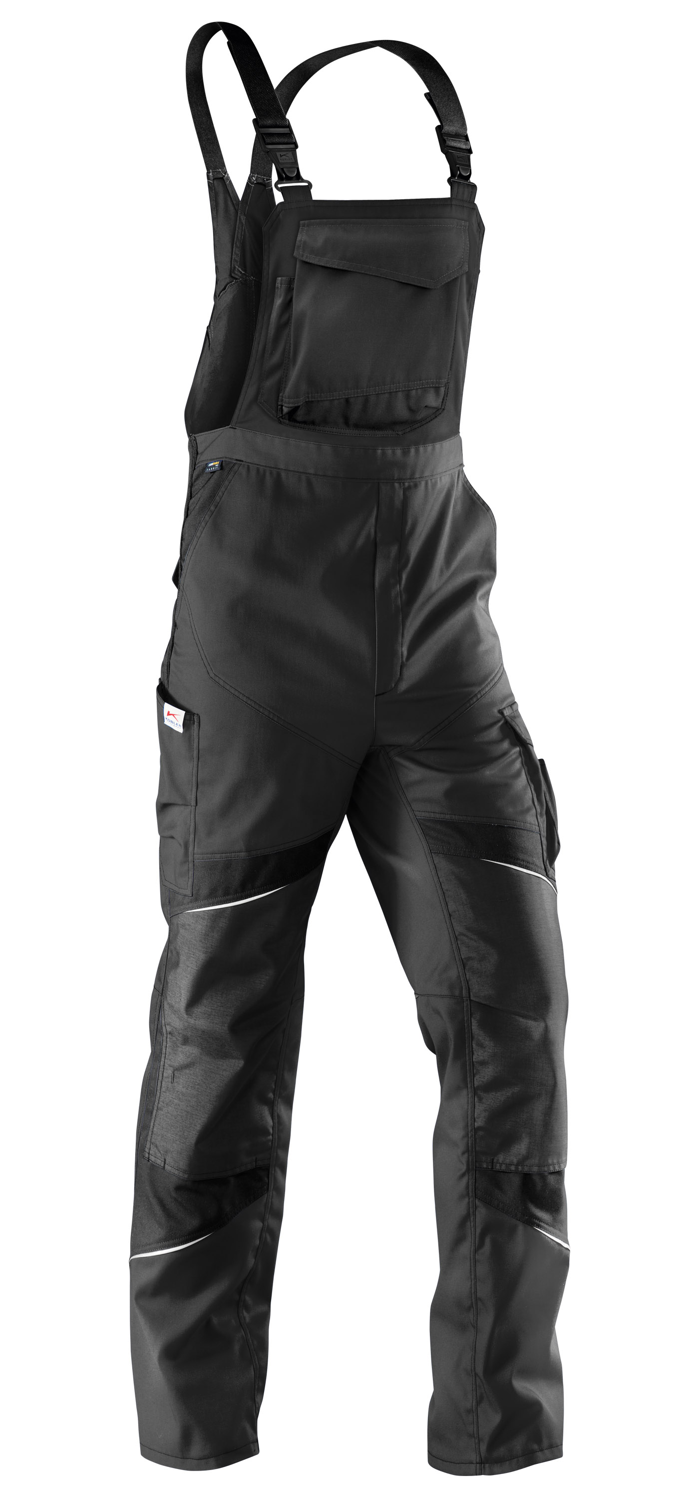 KÜBLER ACTIVIQ Latzhose PSA 2 in Schwarz – Vorderansicht