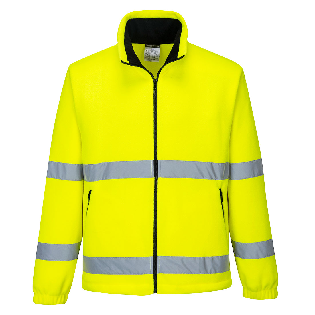 Portwest Hi-Vis Essential Fleece in Gelb – Vorderansicht