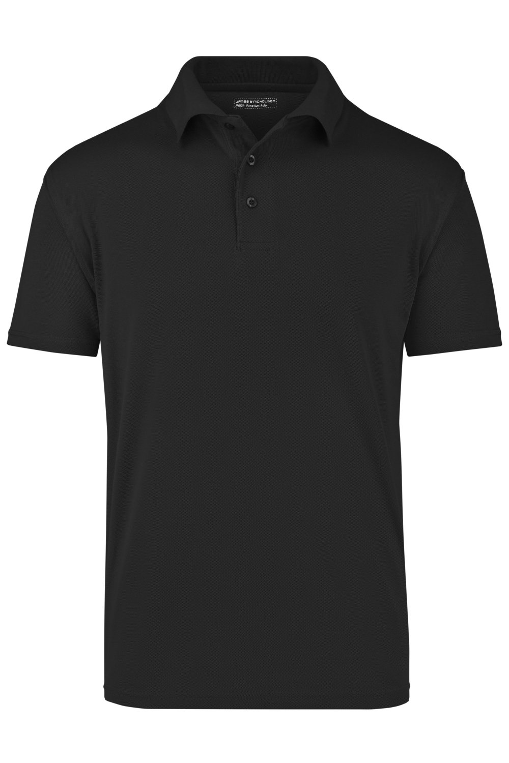 Daiber Function Polo in Black – Vorderansicht