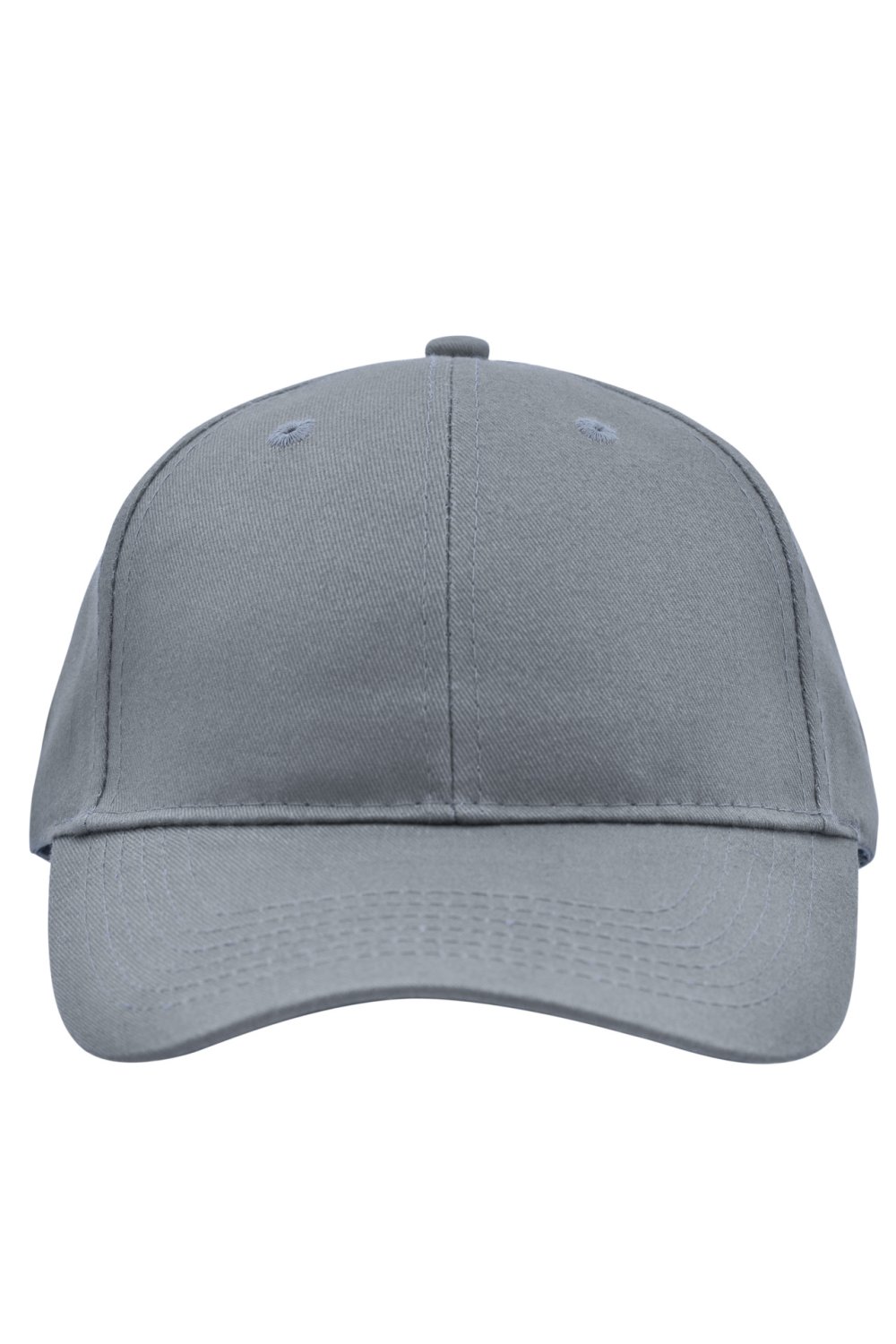 Daiber Brushed 6 Panel Cap in Grey – Vorderansicht