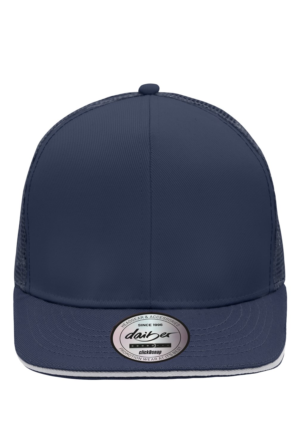 Daiber Pro Cap Mesh 6 Panel in Navy/White – Vorderansicht