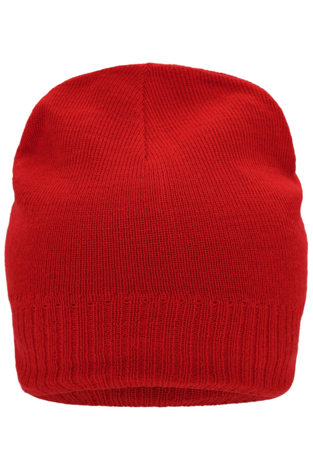 Daiber Knitted Beanie with Fleece Inset in Red – Vorderansicht