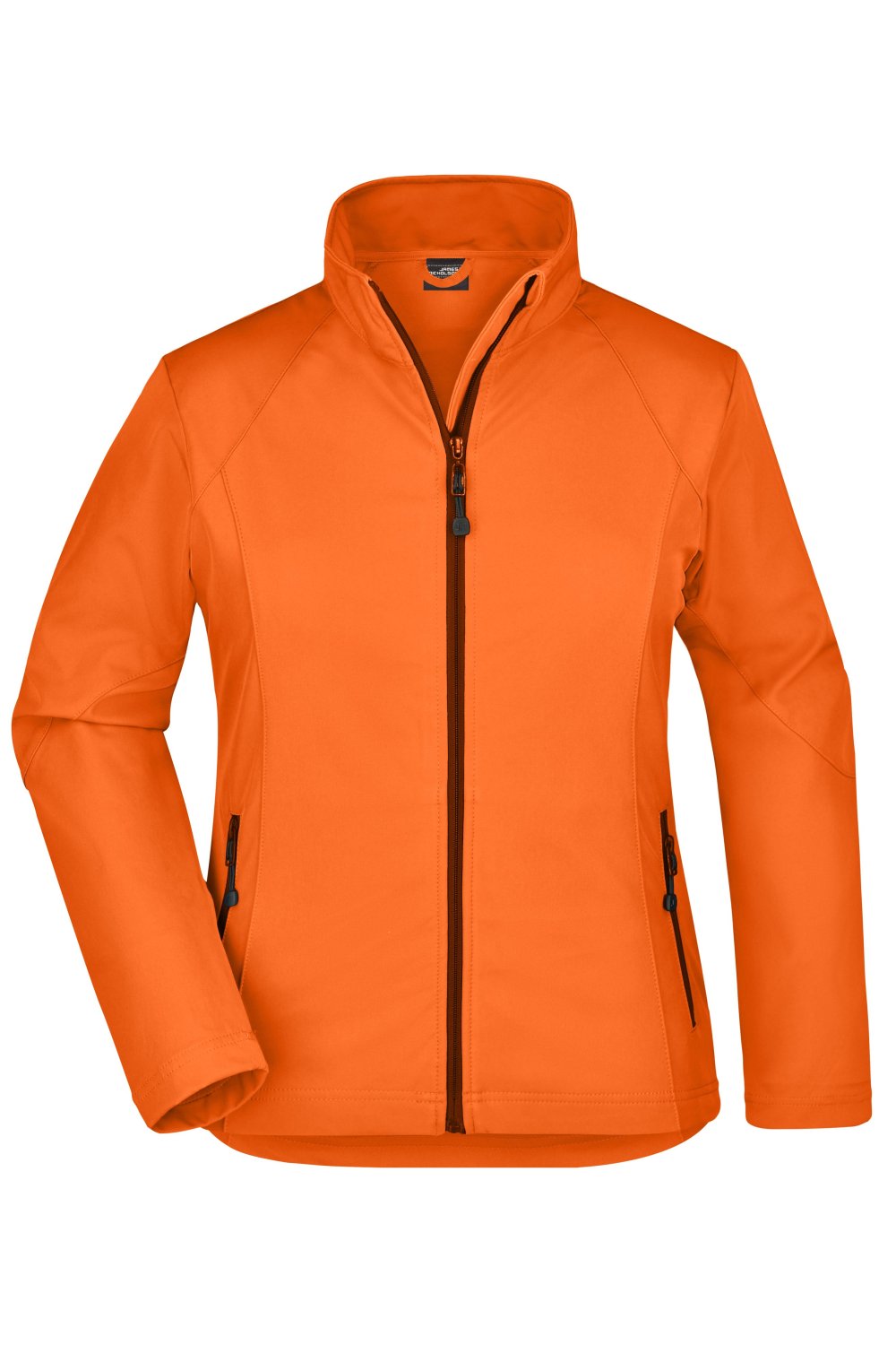 Daiber Ladies' Softshell Jacket in Orange – Vorderansicht