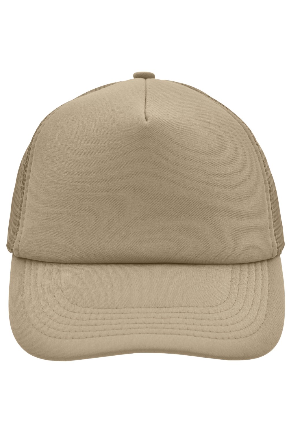 Daiber 5 Panel Polyester Mesh Cap in Khaki – Vorderansicht