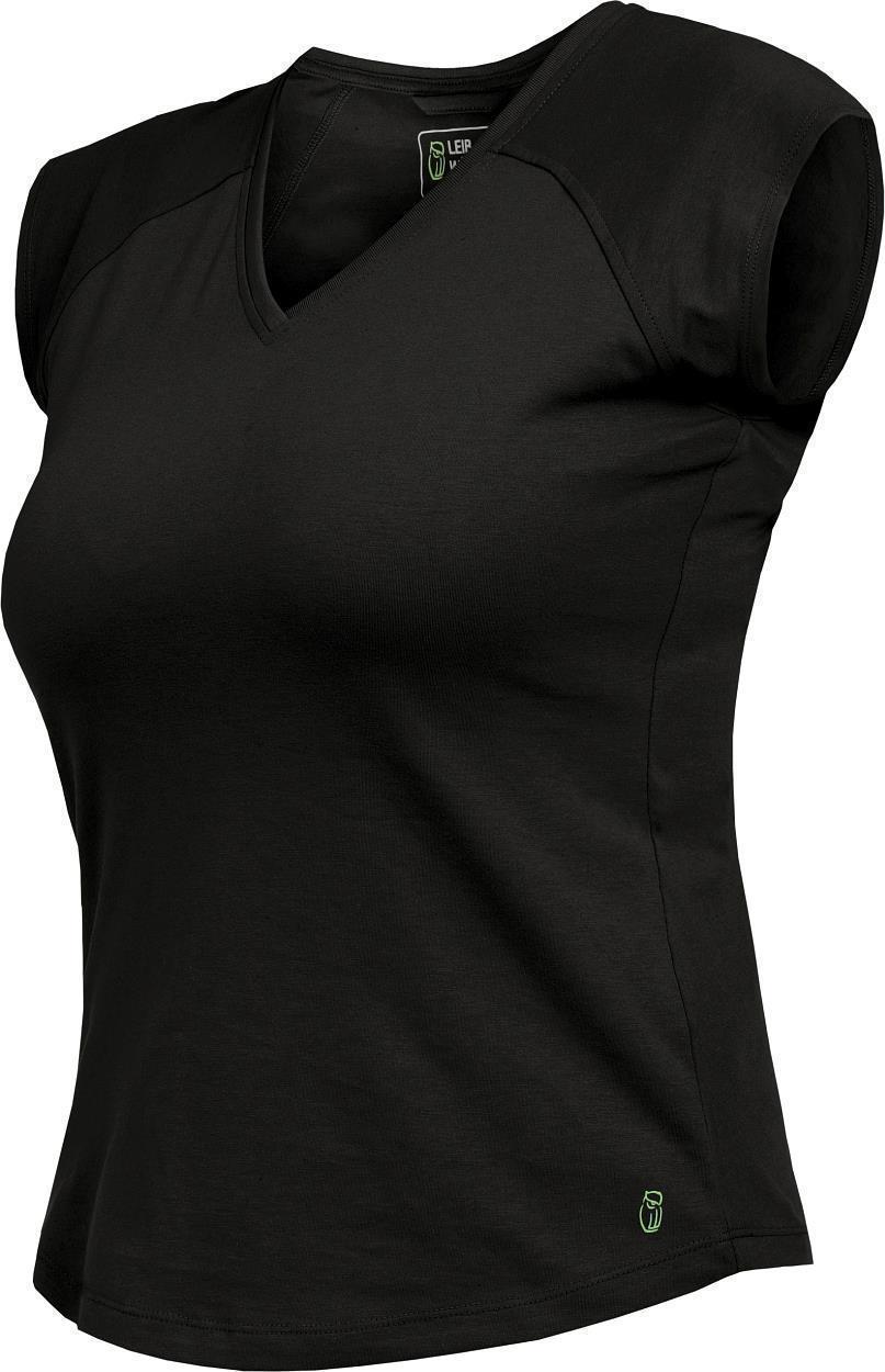 Leibwächter Damen T-Shirt "Lisa" Flex Line in Schwarz – Vorderansicht