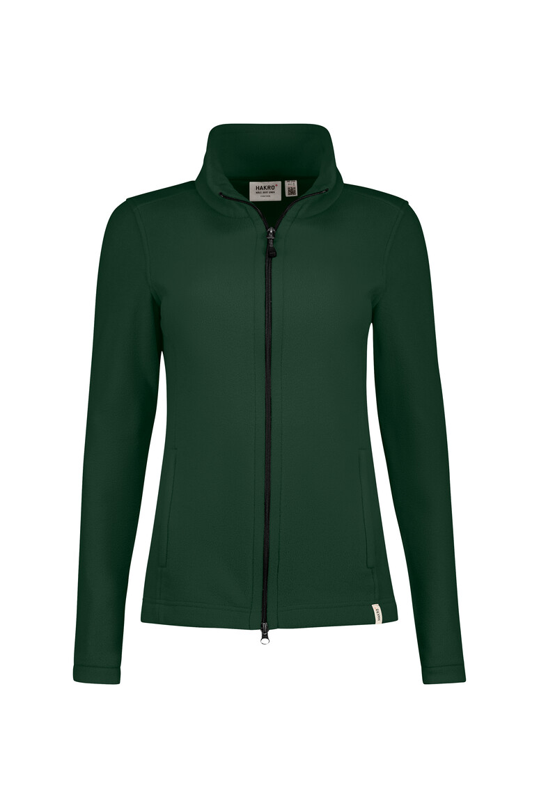 HAKRO 246 Damen Fleecejacke ECO in Tanne – Vorderansicht