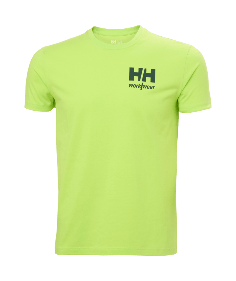Helly Hansen Workwear CLASSIC LOGO 2.0 T-SHIRT in Leucht Grün – Vorderansicht