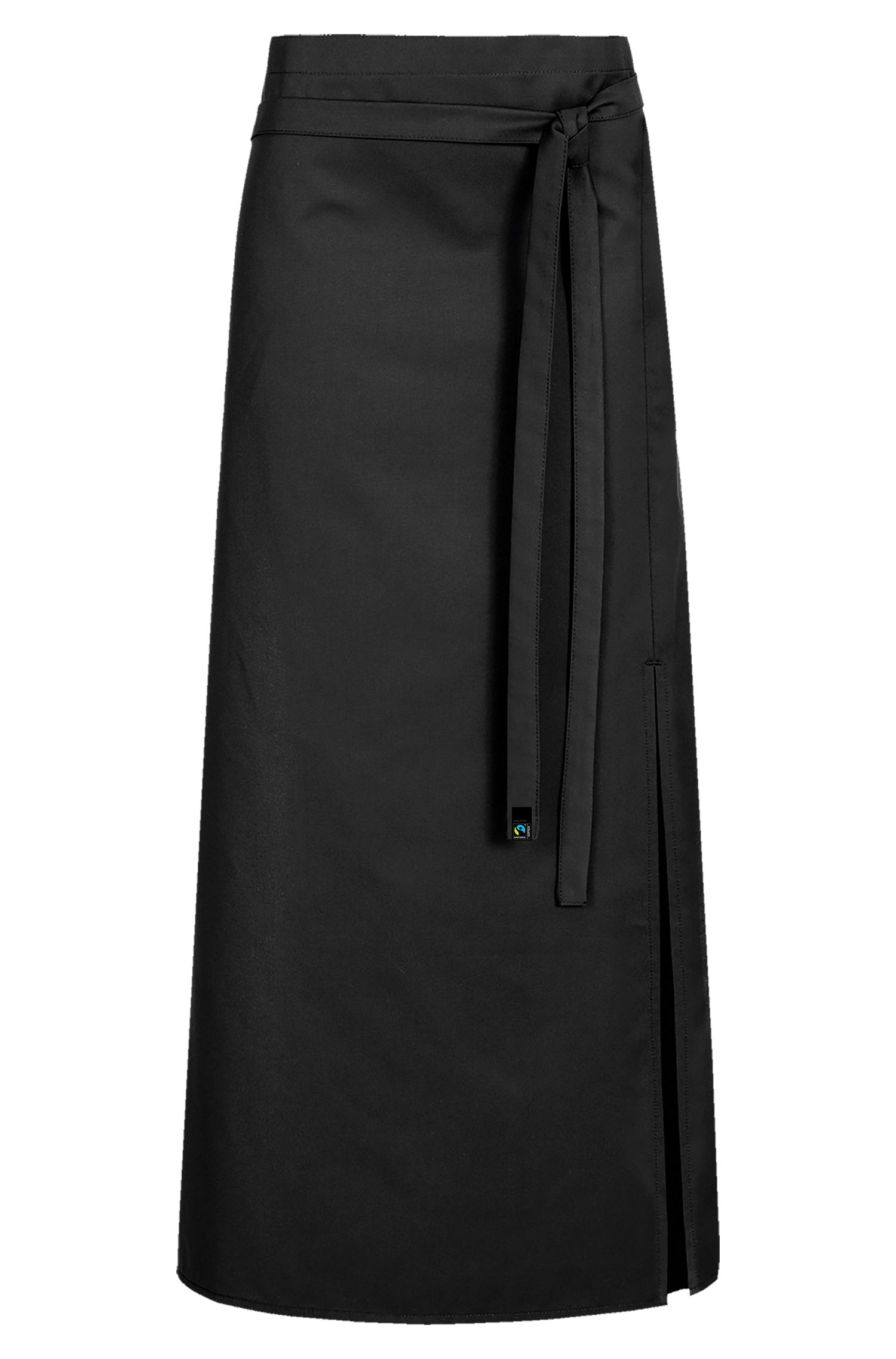 Greiff Bistro-Schürze 100x100 cm in Schwarz – Vorderansicht