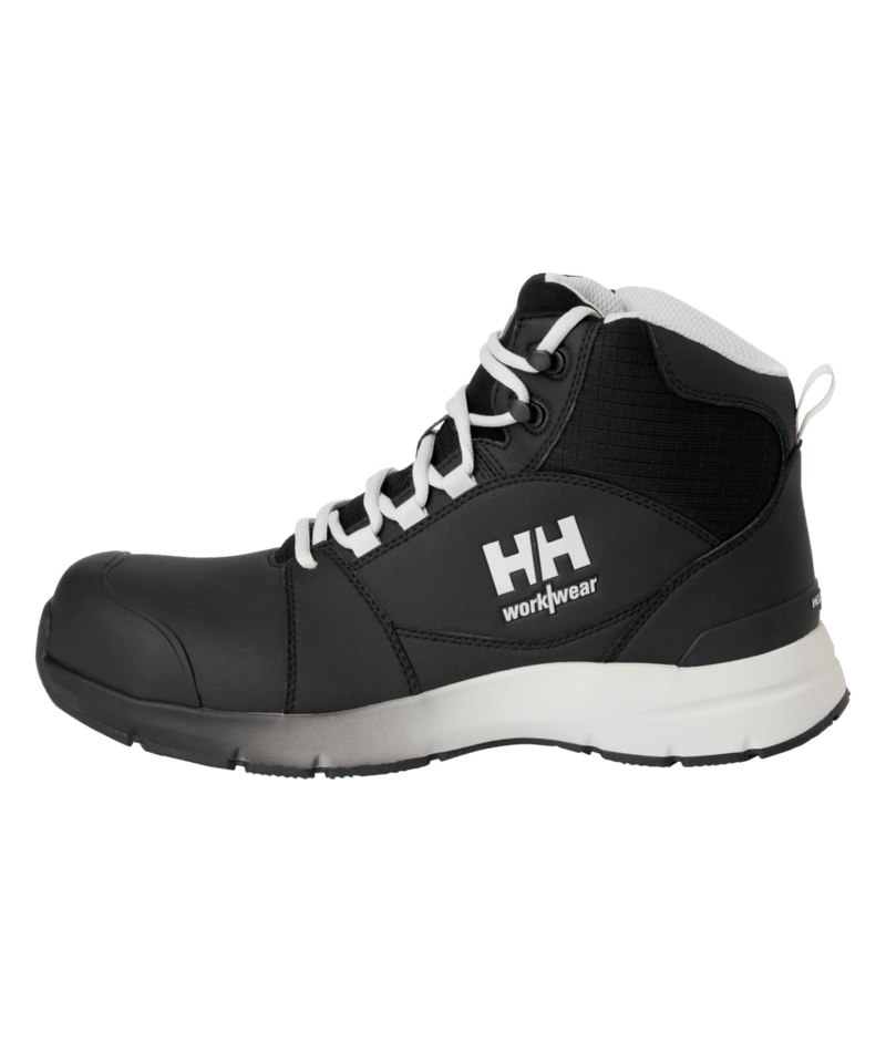 Helly Hansen Workwear MANCHESTER MXR MID S3S in Schwarz/Grau – Vorderansicht