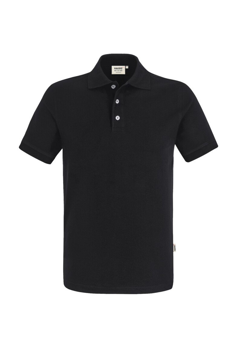 HAKRO 822 Poloshirt Stretch in Schwarz – Vorderansicht