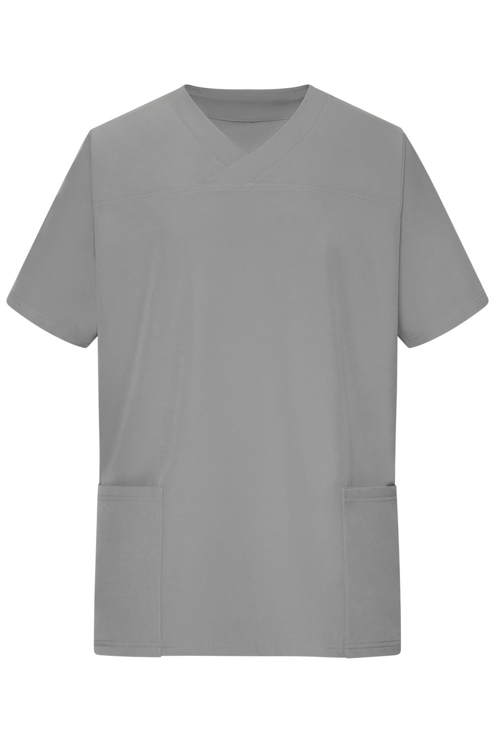 Daiber Men's Stretch-Kasack in Mid-Grey – Vorderansicht