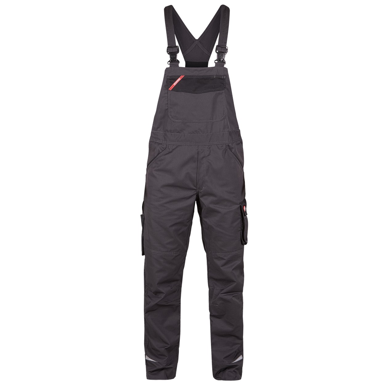 ENGEL Galaxy 3290-880 Light Latzhose in Anthrazitgrau/Schwarz – Vorderansicht