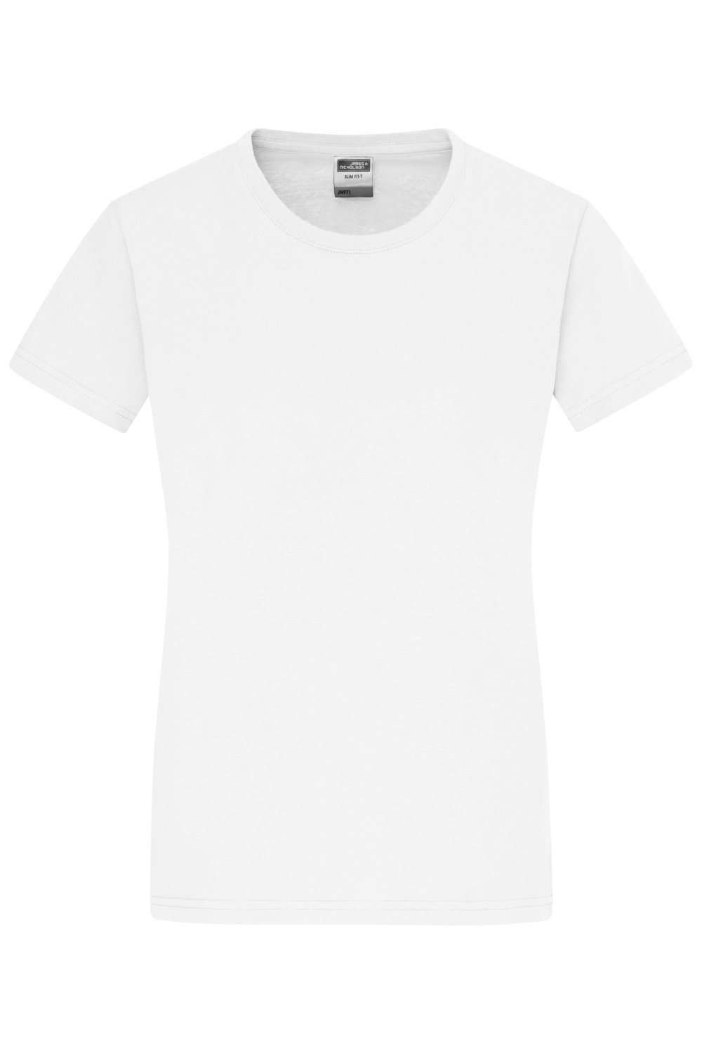 Daiber Ladies' Slim Fit-T in White – Vorderansicht