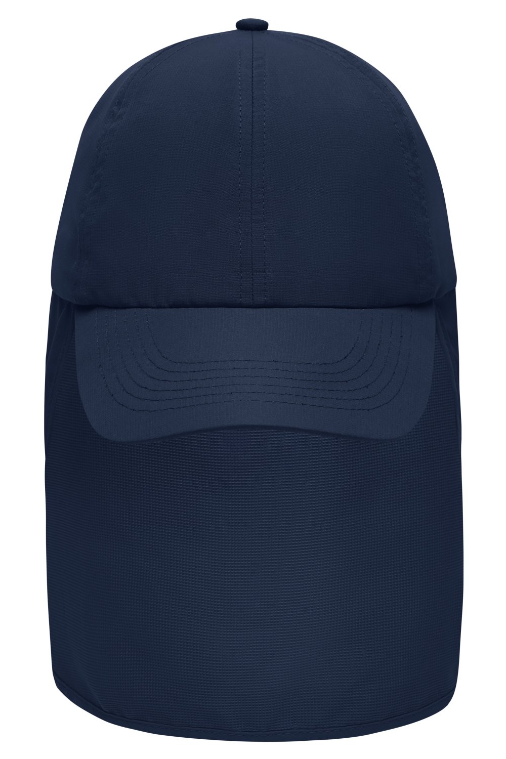 Daiber 6 Panel Cap with Neck Guard in Navy – Vorderansicht