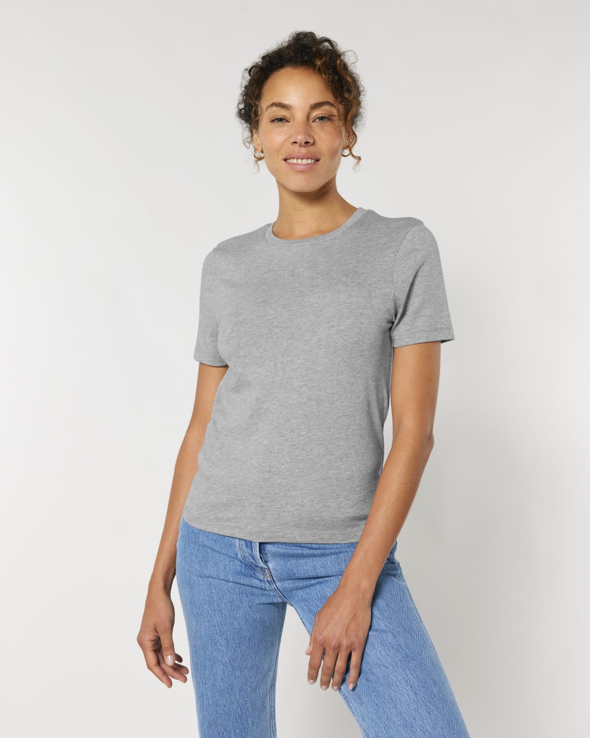 Stanley Stella Stella Ella in Heather Grey – Modellansicht