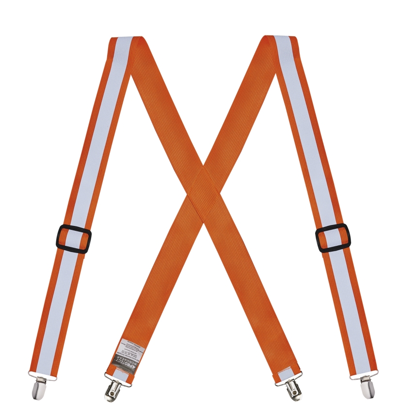 4PROTECT® Hosenträger in Orange – Vorderansicht