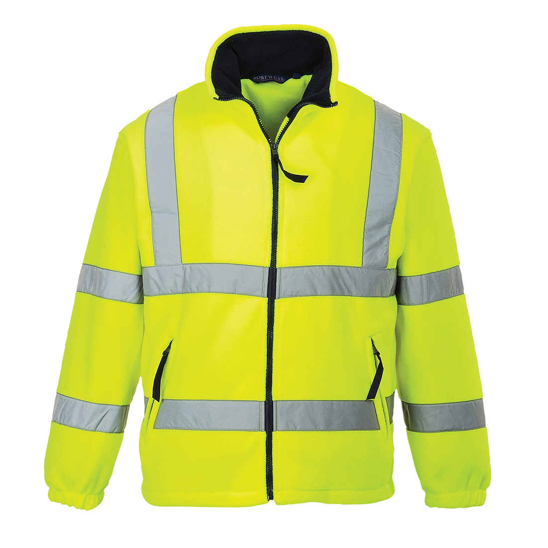 Portwest Hi-Vis Fleece in Gelb – Vorderansicht