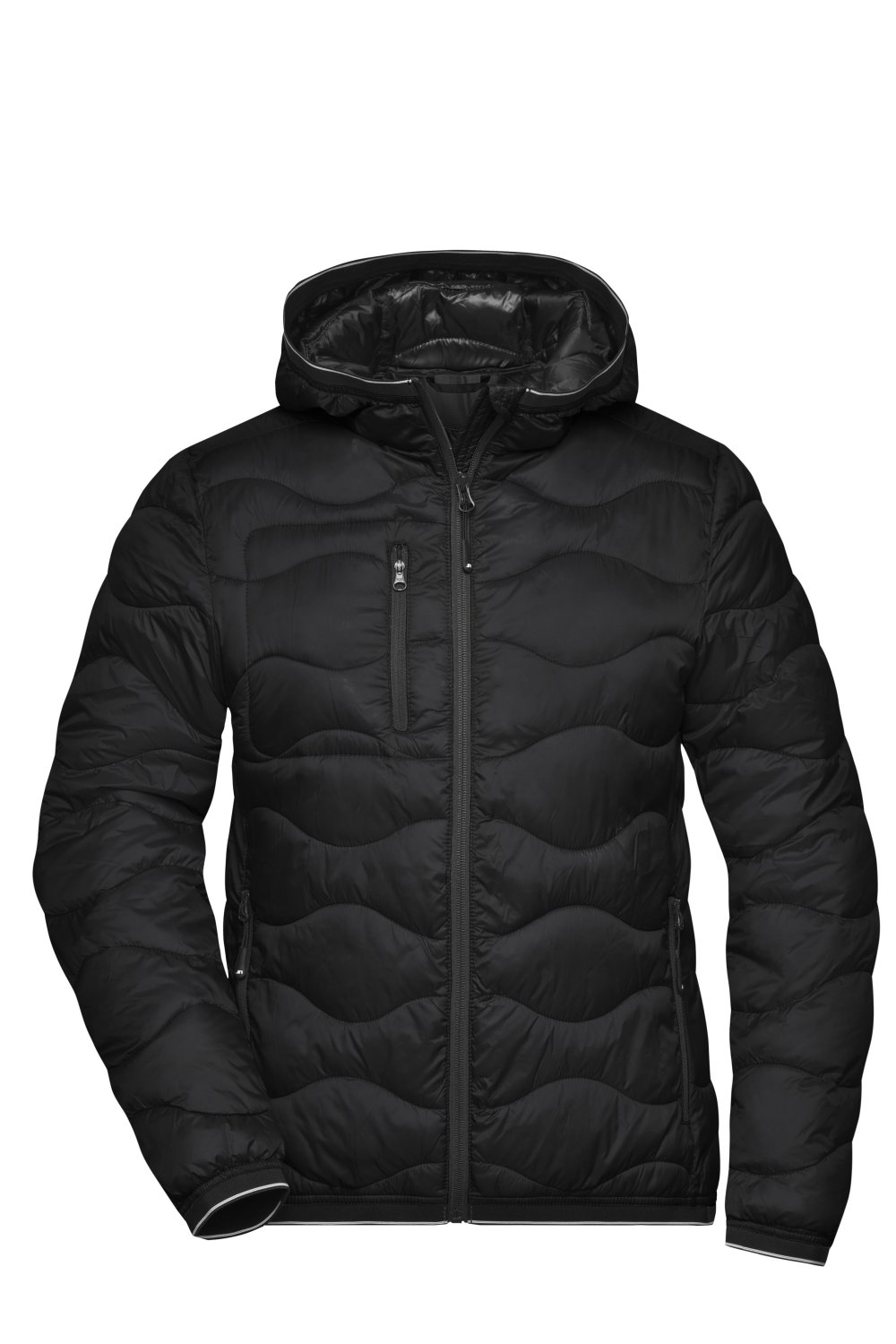 Daiber Ladies' Padded Jacket in Black/Black – Vorderansicht