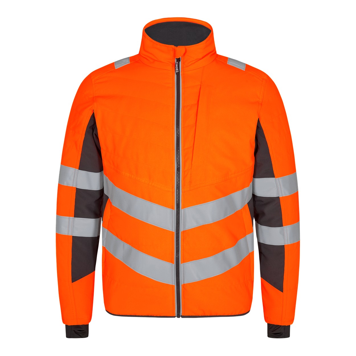 ENGEL Safety 1159-158 Stepp-Jacke in Orange/Anthrazit Grau – Vorderansicht