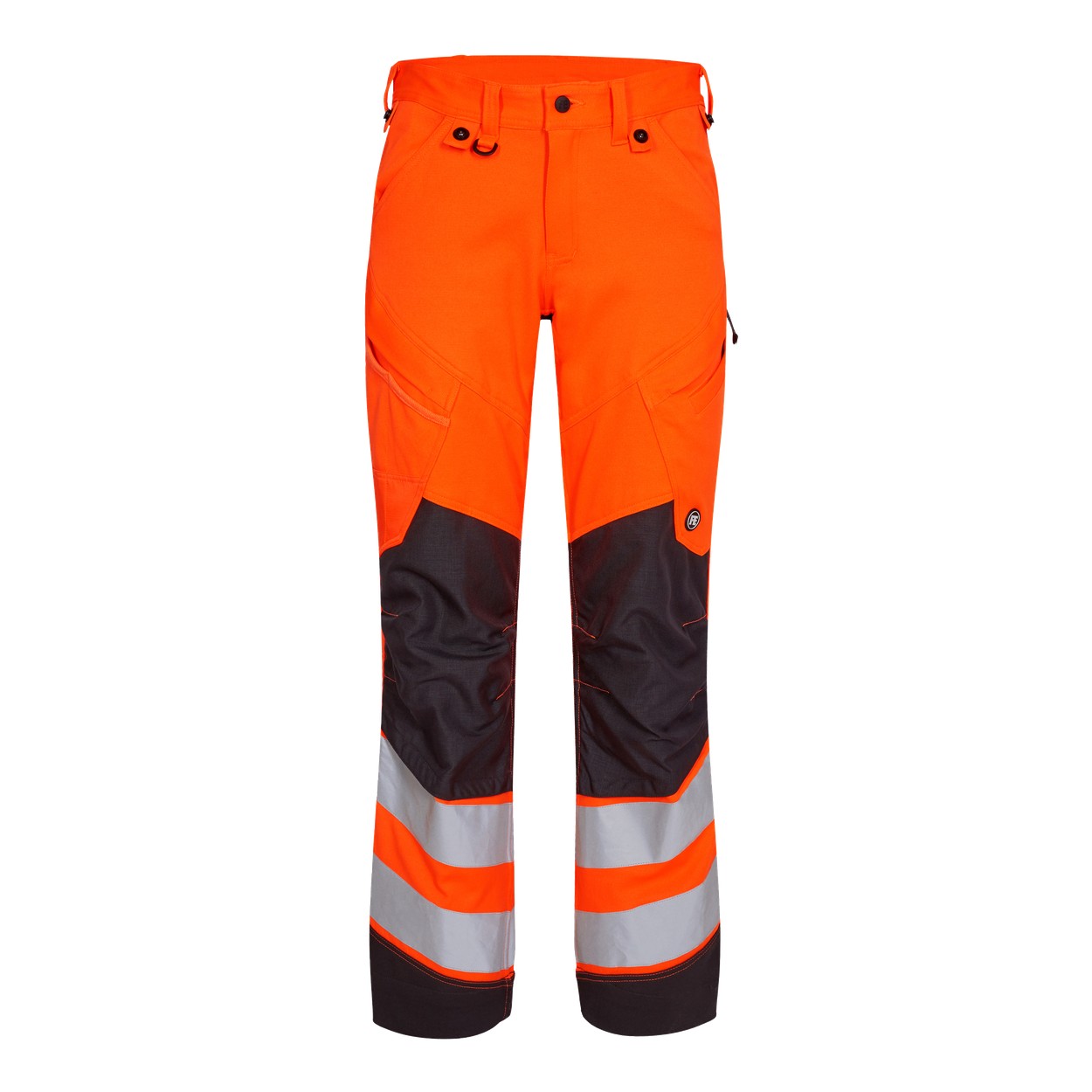 ENGEL Safety 2544-314 Arbeitshose mit 2-Wege-Stretch in Orange/Anthrazit Grau – Vorderansicht