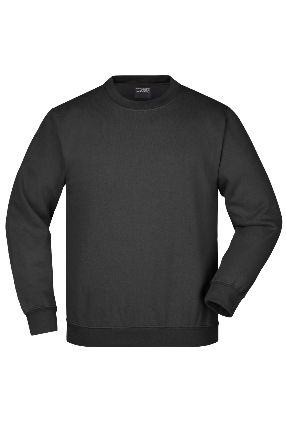 Daiber Round-Sweat Heavy Junior in Black – Vorderansicht