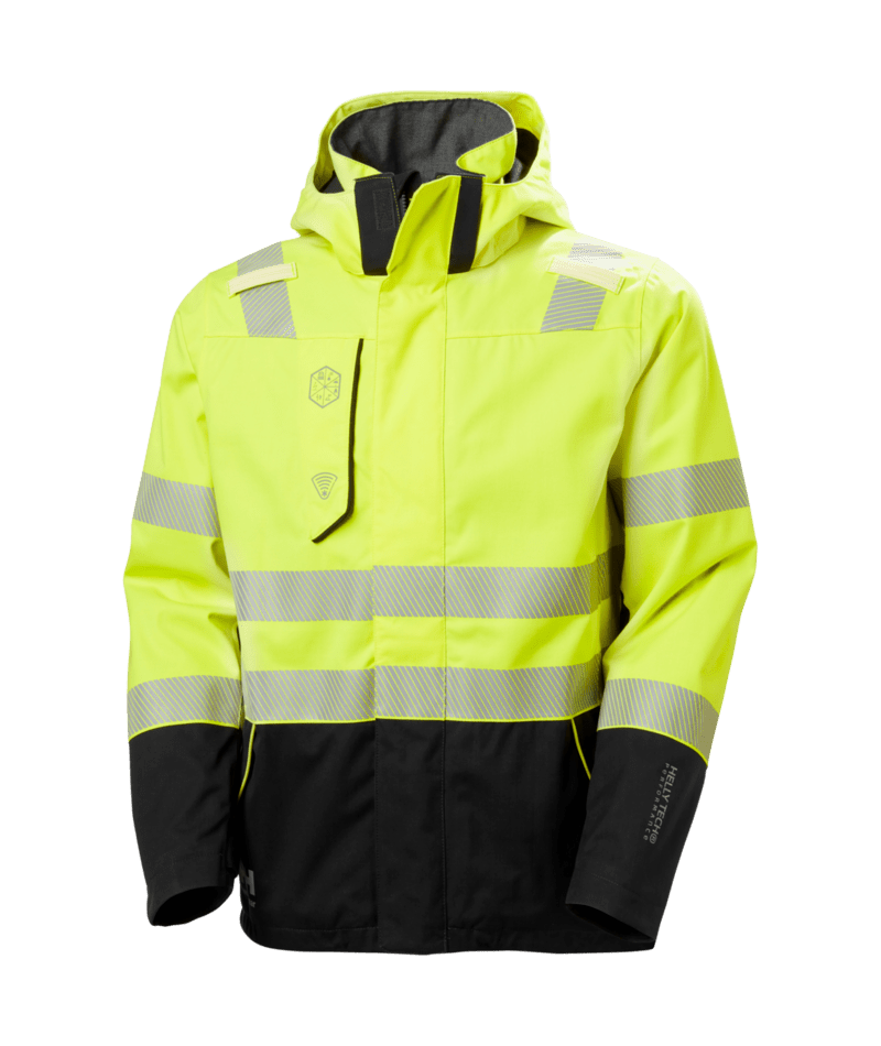 Helly Hansen Workwear FYRE SHELL JACKET in Gelb/Anthrazit – Vorderansicht