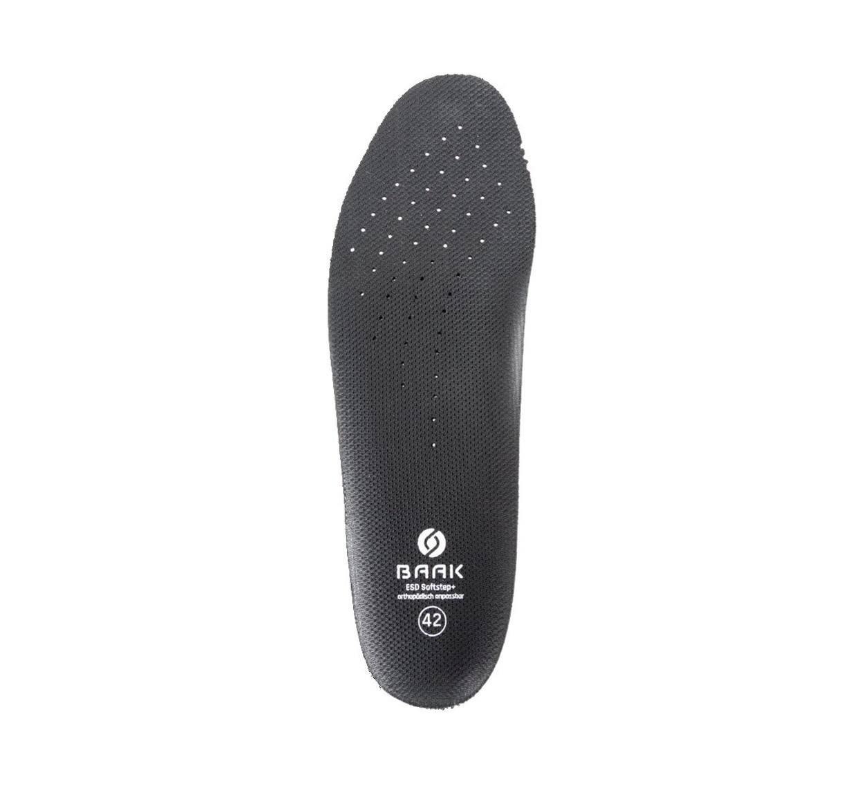 BAAK Baak ESD Softstep+ Einlegesohle Damen in Schwarz – Vorderansicht