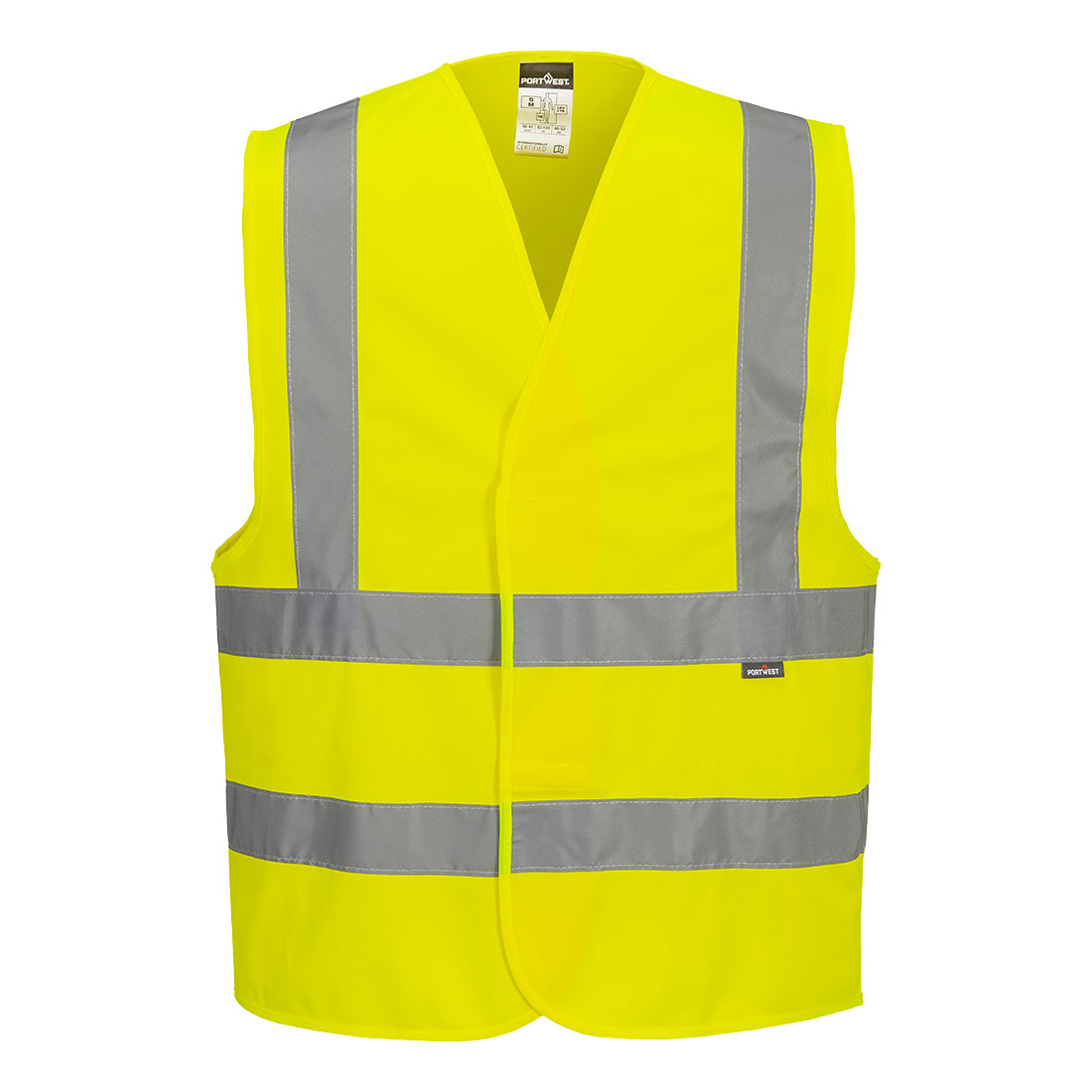 Portwest Hi-Vis Band and Brace Vest in Gelb – Vorderansicht