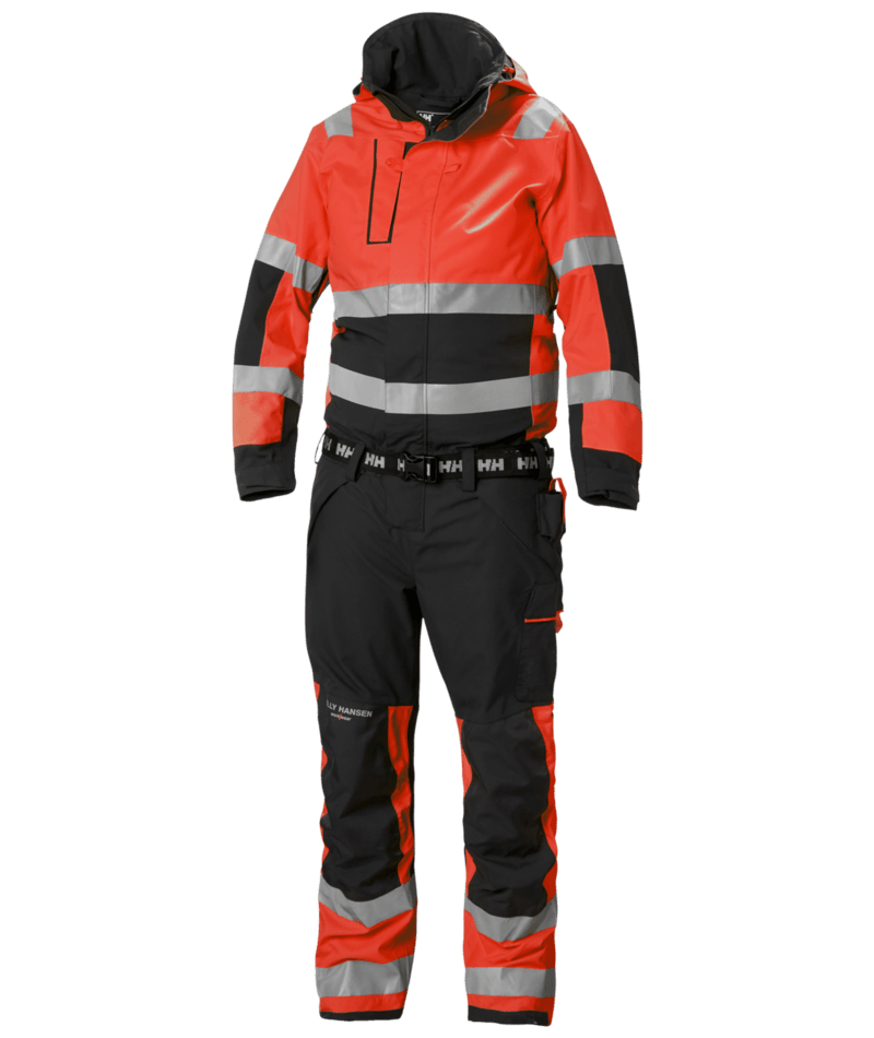 Helly Hansen Workwear ALNA 2.0 SHELL SUIT in Rot/Anthrazit – Vorderansicht