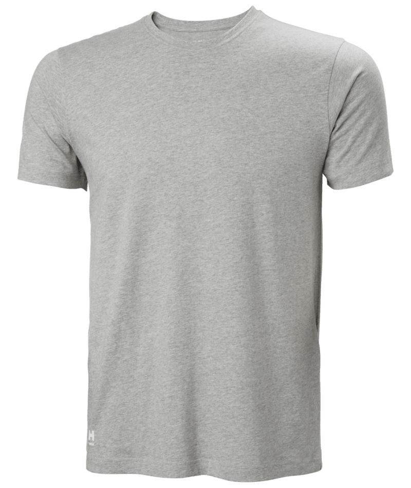 Helly Hansen Workwear CLASSIC T-SHIRT in Grau Meliert – Vorderansicht