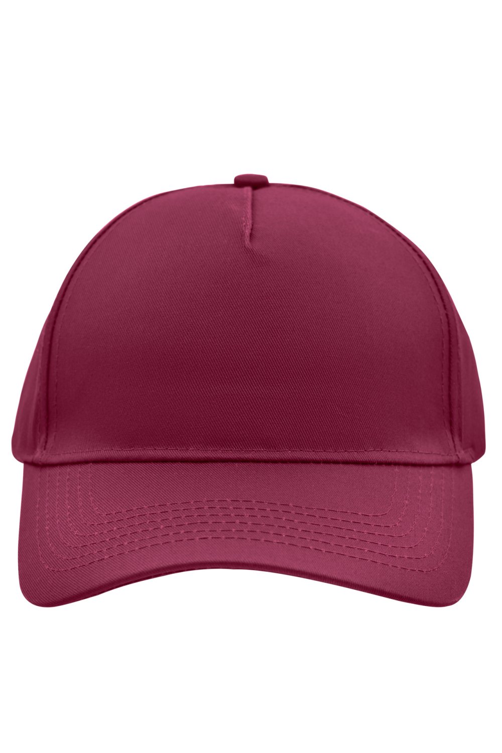 Daiber 5 Panel Cap in Burgundy – Vorderansicht