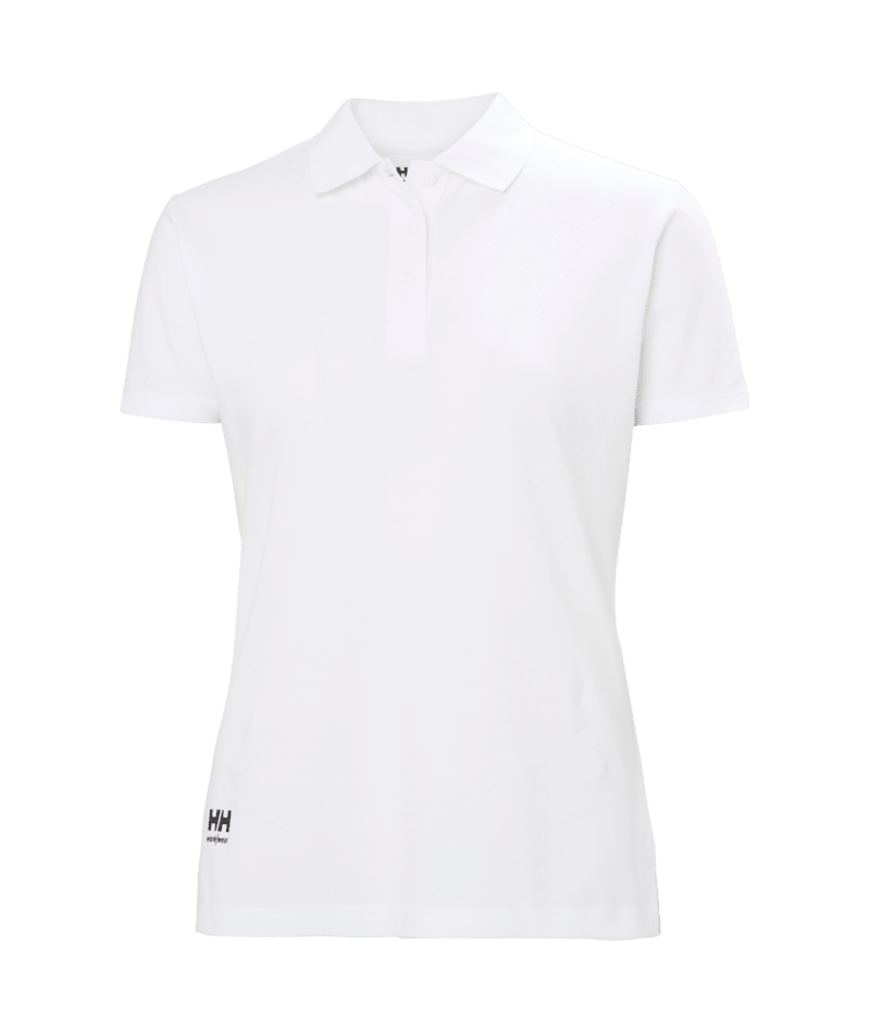 Helly Hansen Workwear W CLASSIC 2.0 POLO in Weiß – Vorderansicht