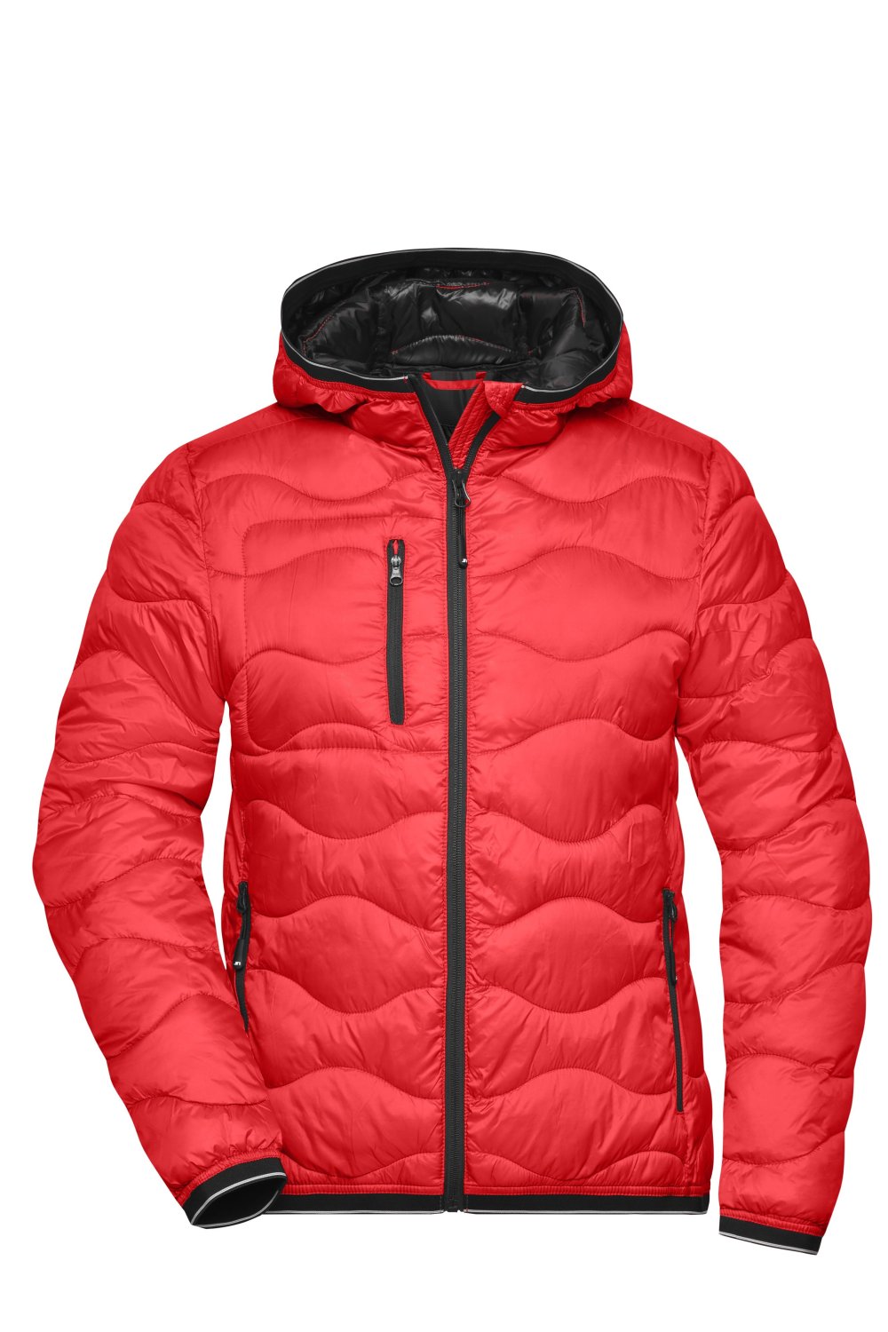 Daiber Ladies' Padded Jacket in Red/Black – Vorderansicht