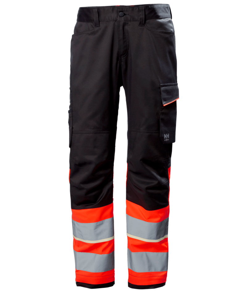 Helly Hansen Workwear UC-ME WORK PANT CL 1 in Rot/Anthrazit – Vorderansicht