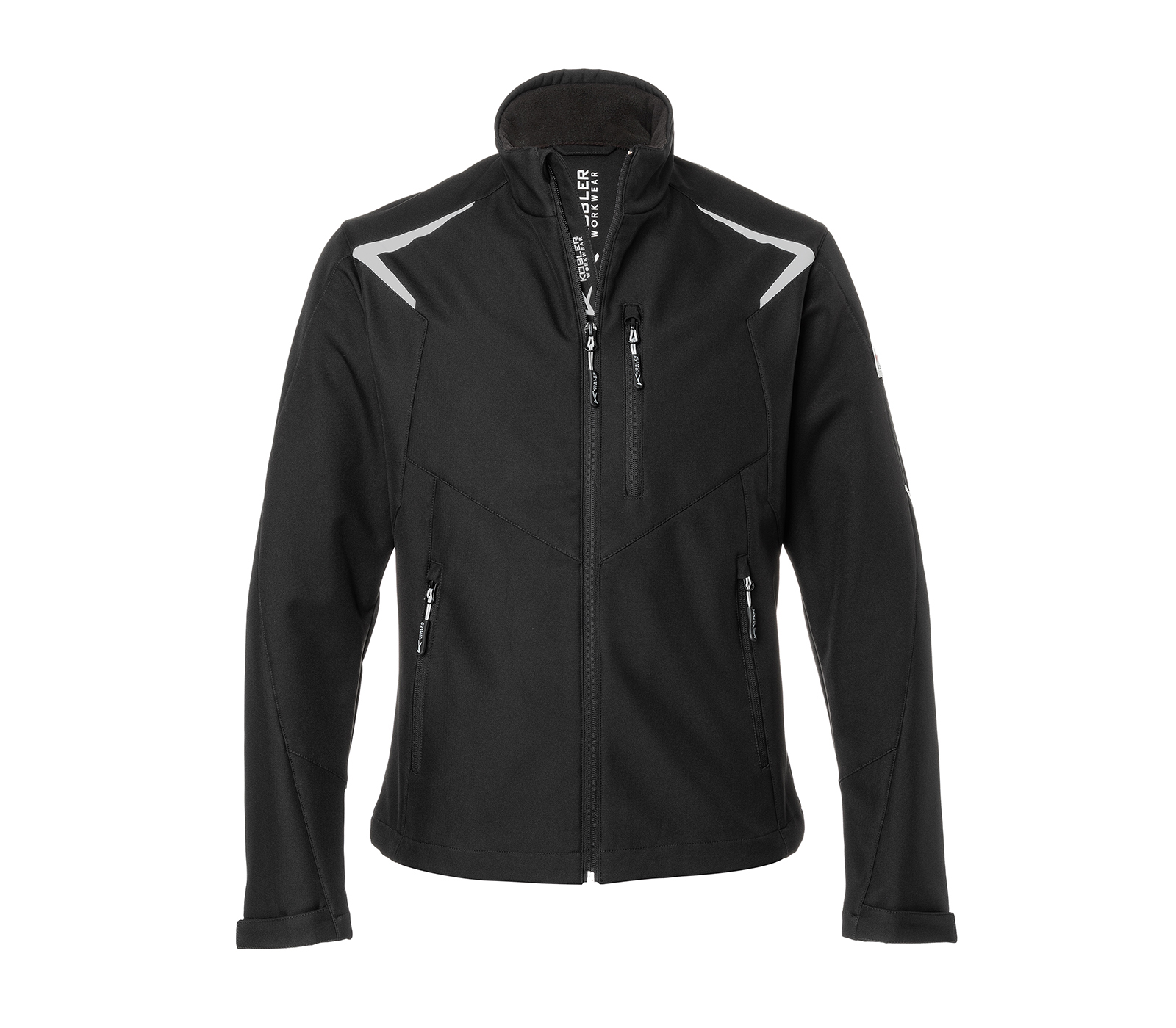 KÜBLER BODYFORCE Ultrashell Jacke in Schwarz – Vorderansicht