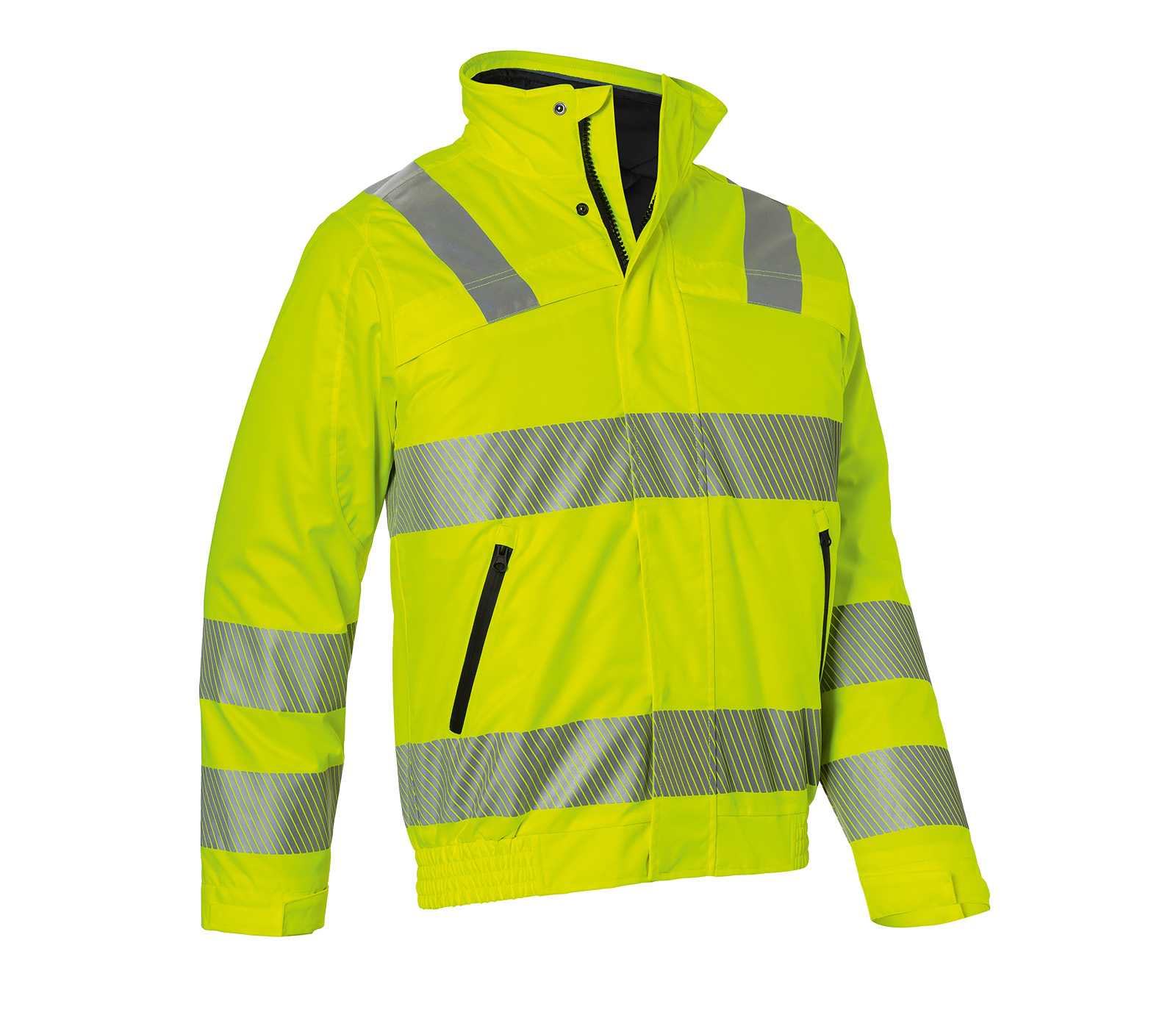 KÜBLER REFLECTIQ Wetterblouson PSA 2 in Warngelb – Vorderansicht