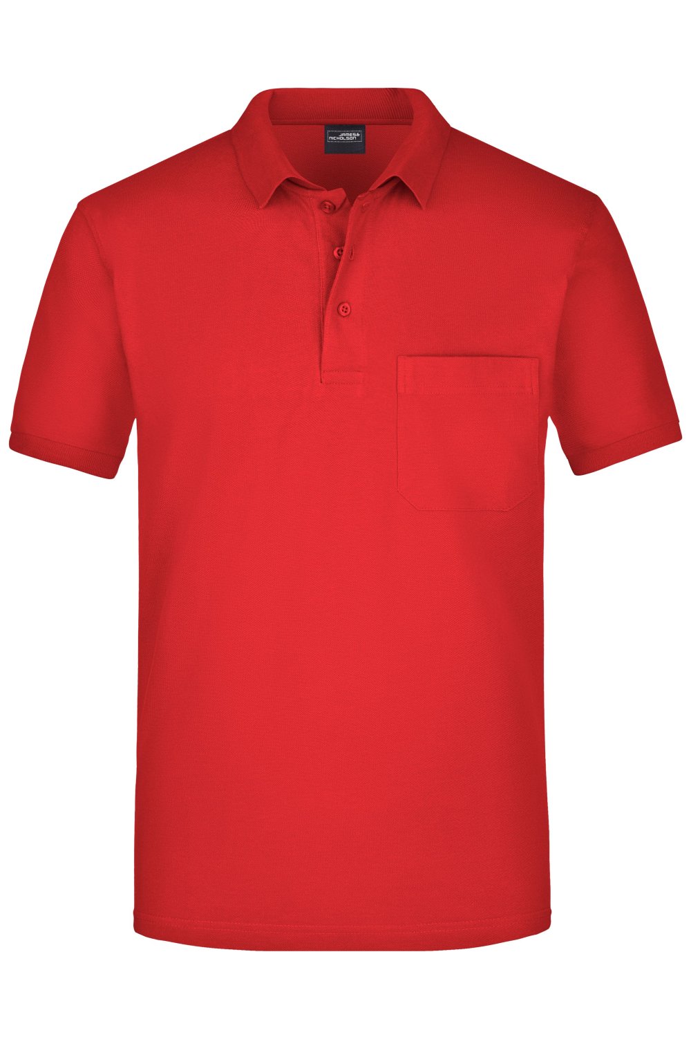 Daiber Men's Polo Pocket in Red – Vorderansicht