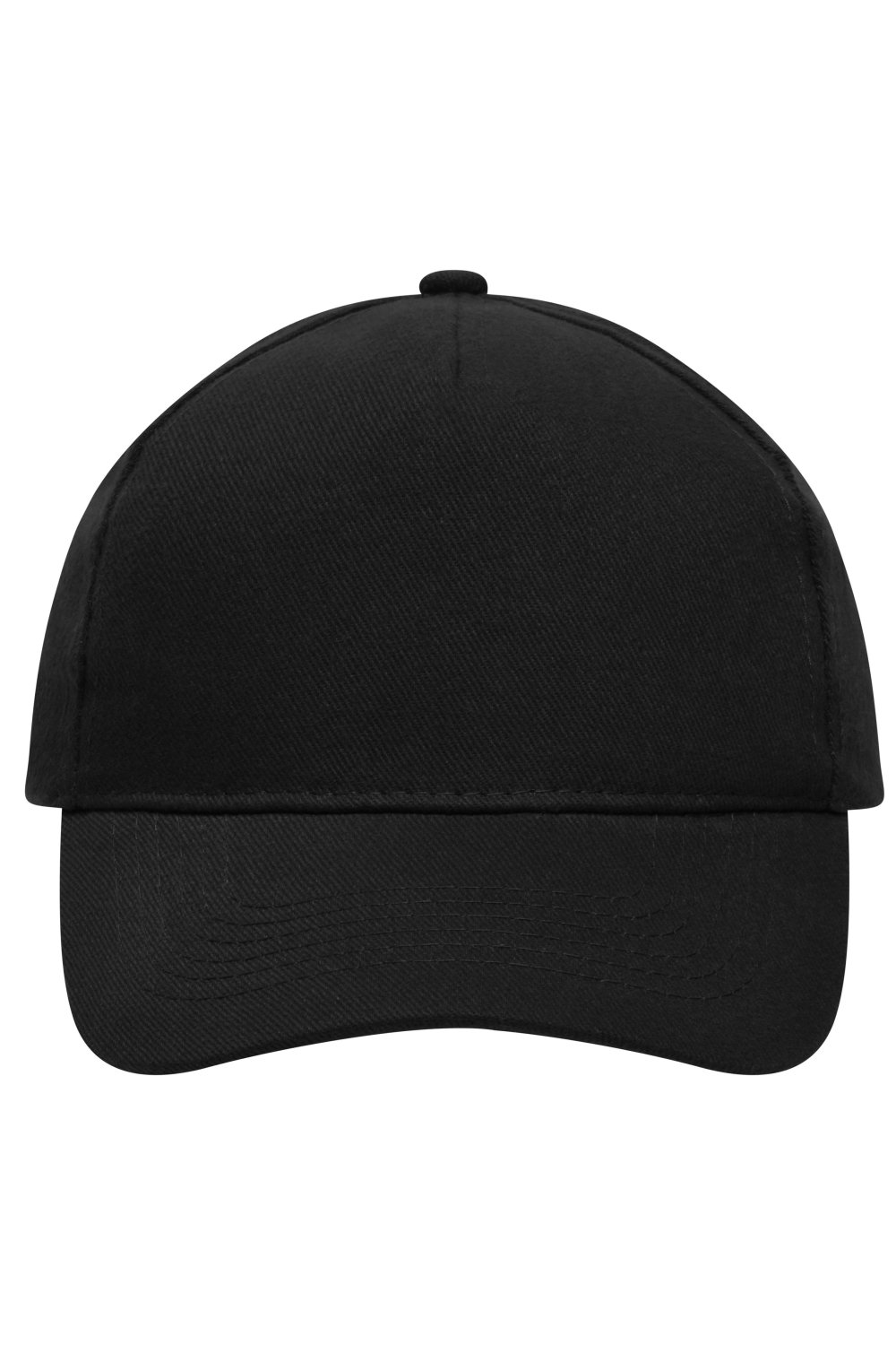 Daiber 5 Panel Cap Heavy Cotton in Black – Vorderansicht