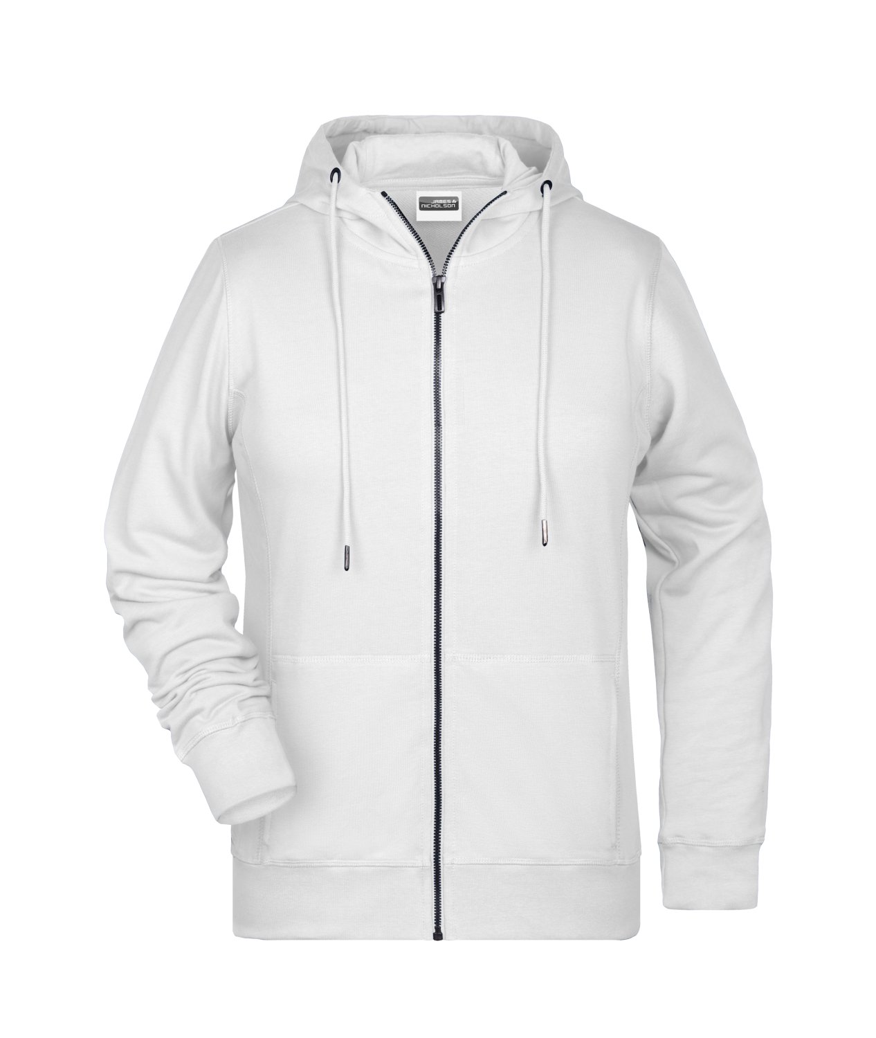Daiber Ladies' Zip Hoody OCS Blended & RCS in White – Vorderansicht