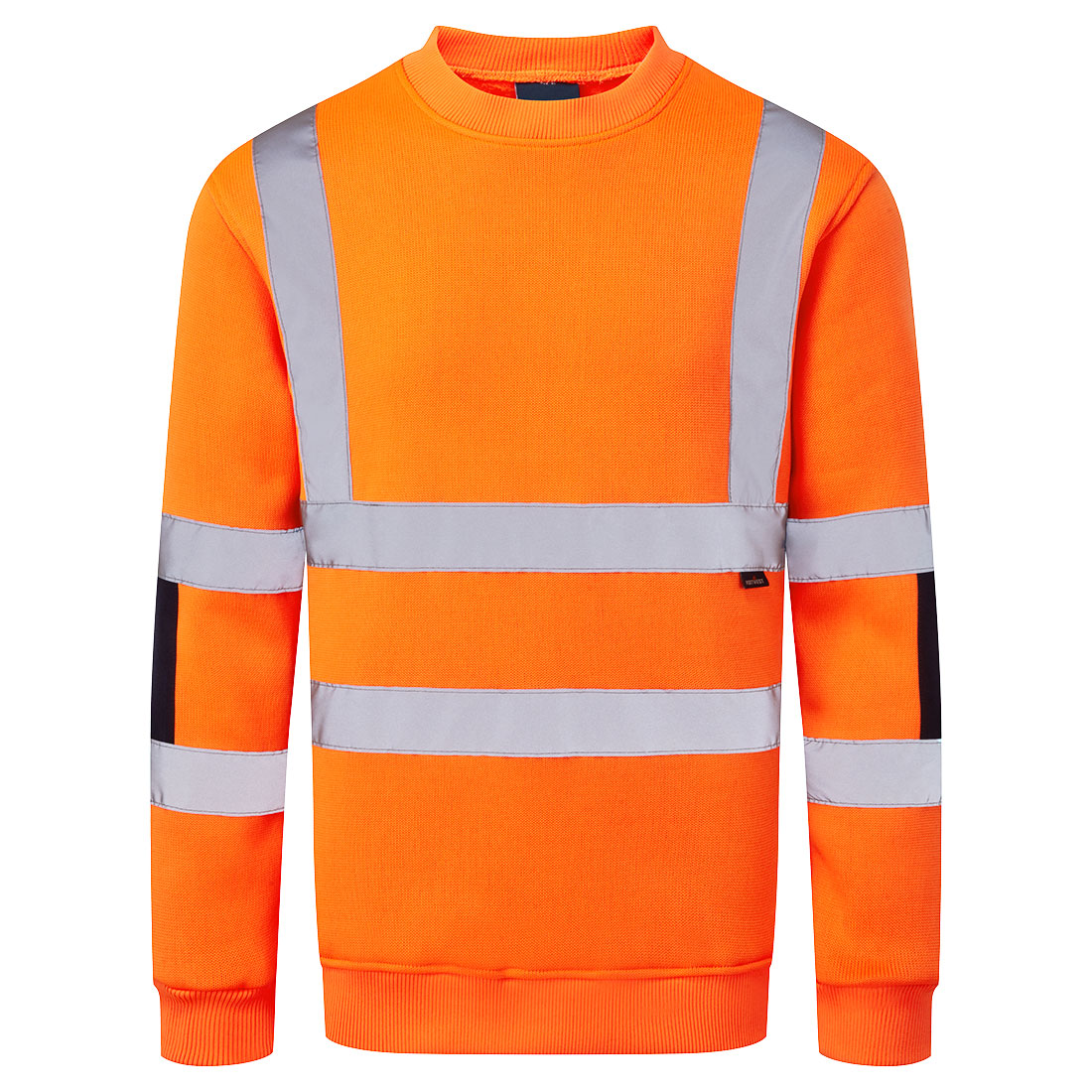 Portwest Hi-Vis Knit Sweatshirt in Orange – Vorderansicht