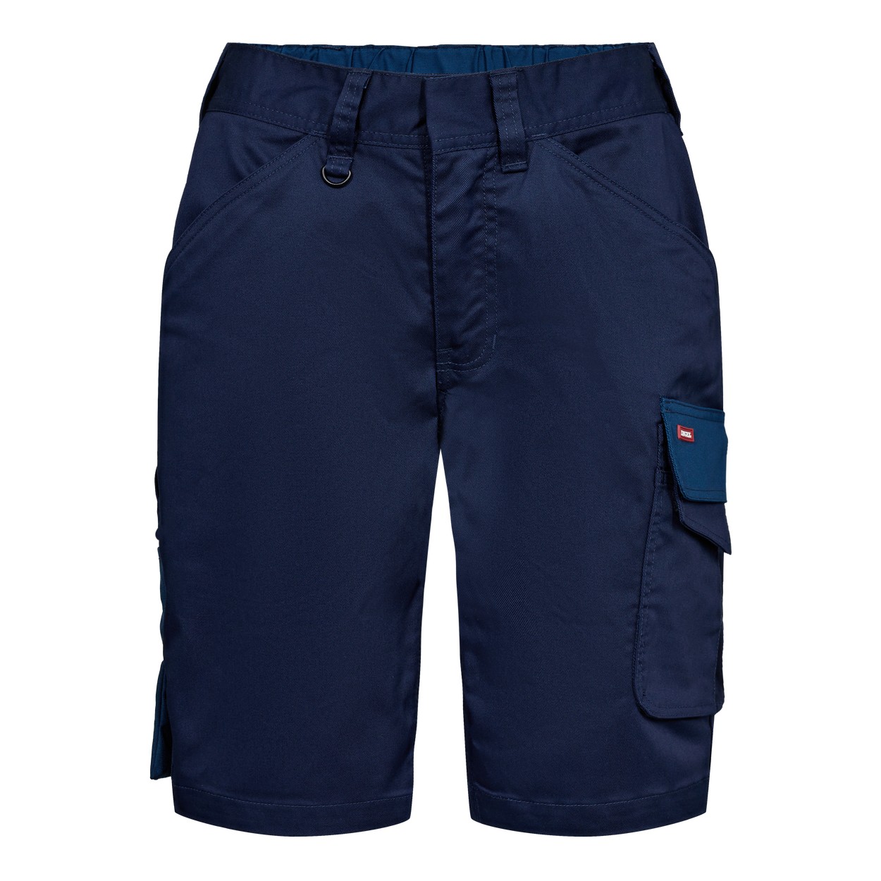 ENGEL Galaxy 6816-255 Damen Arbeitsshorts mit 2-Wege-Stretch in Blue Ink/Dark Petrol – Vorderansicht