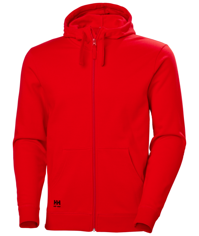 Helly Hansen Workwear CLASSIC ZIP HOODIE in Signal Rot – Vorderansicht