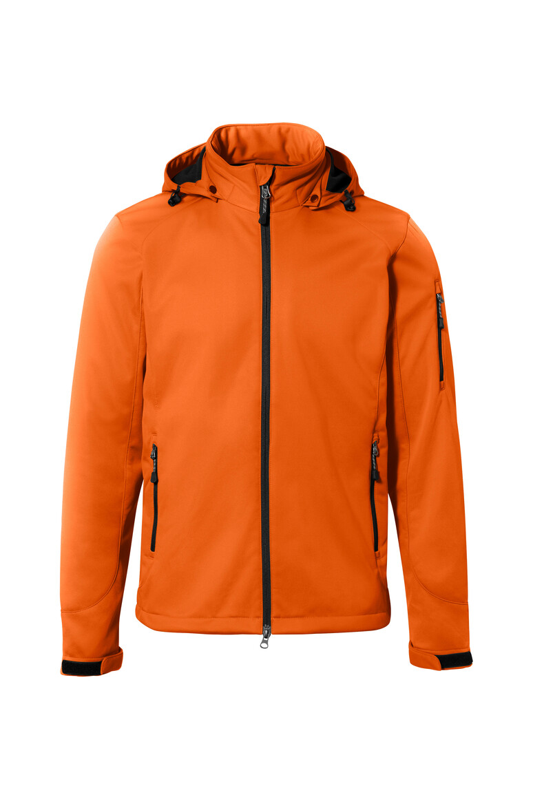 HAKRO 848 Softshelljacke in Orange – Vorderansicht
