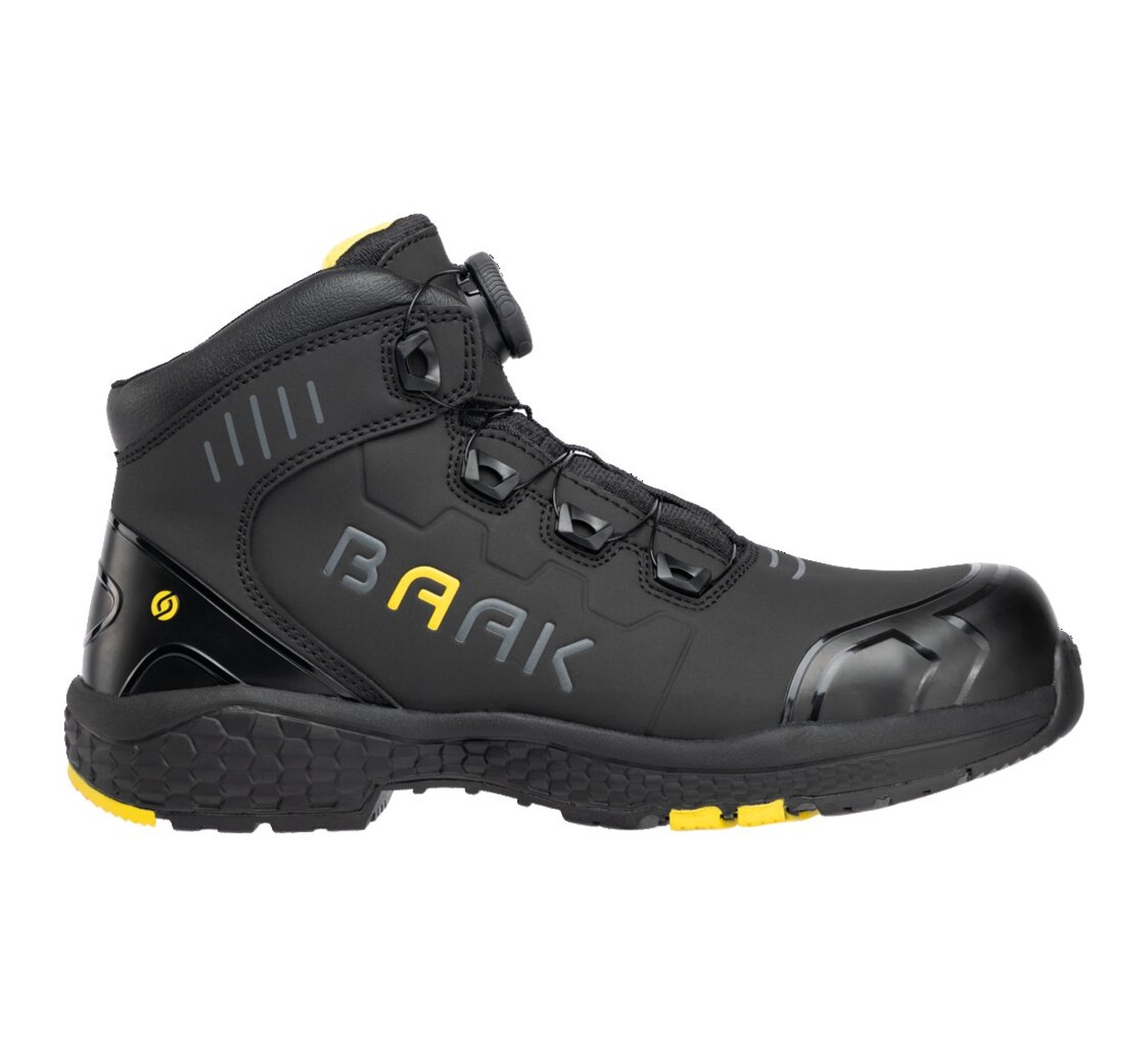 BAAK Stiefel S3S FO HRO LG SR ESD Alexander in Schwarz – Vorderansicht