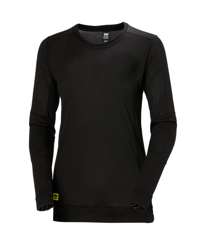 Helly Hansen Workwear W HH LIFA CREWNECK in Schwarz – Vorderansicht