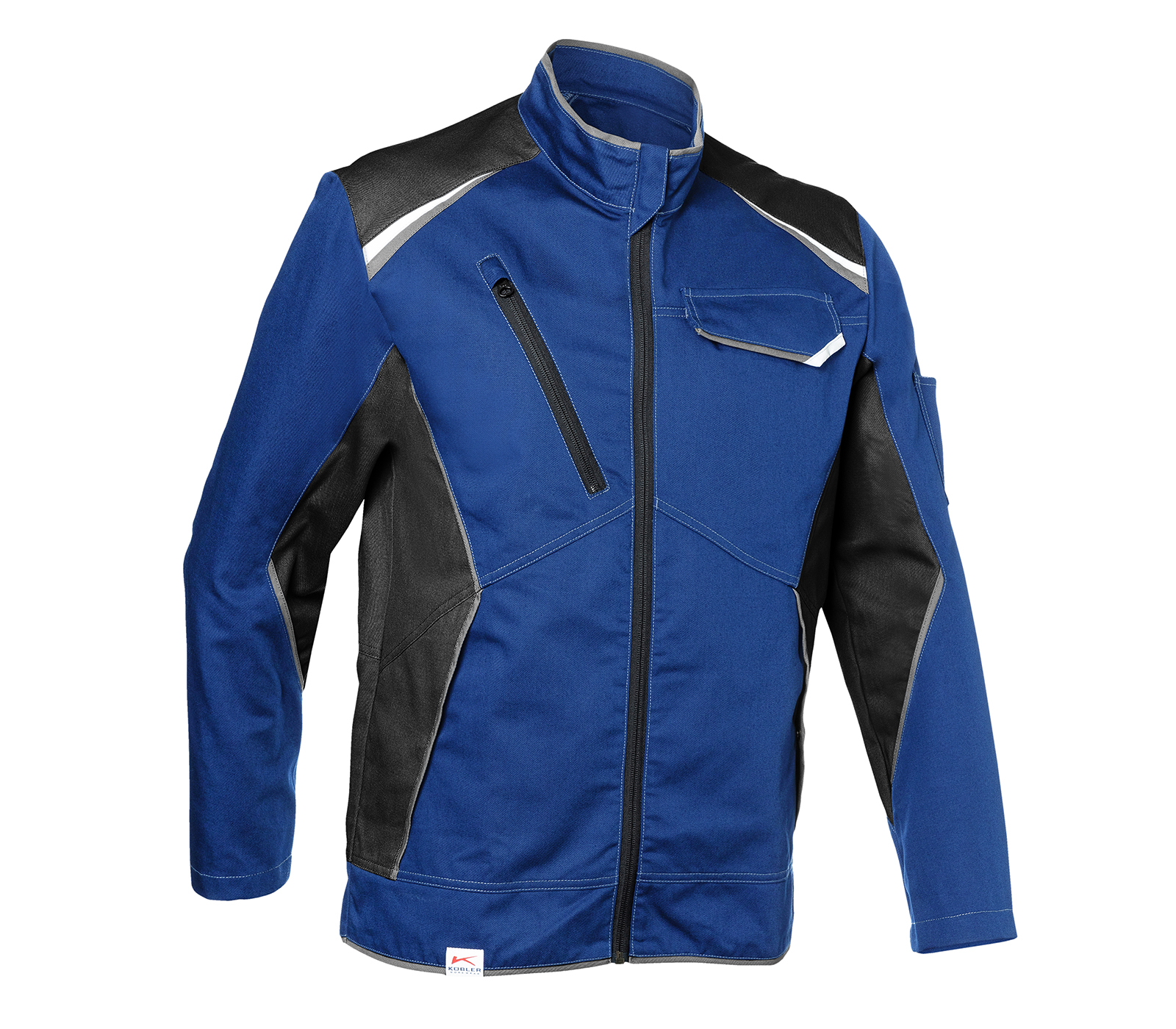 KÜBLER ICONIQ Jacke in Kbl.blau/Schwarz – Vorderansicht